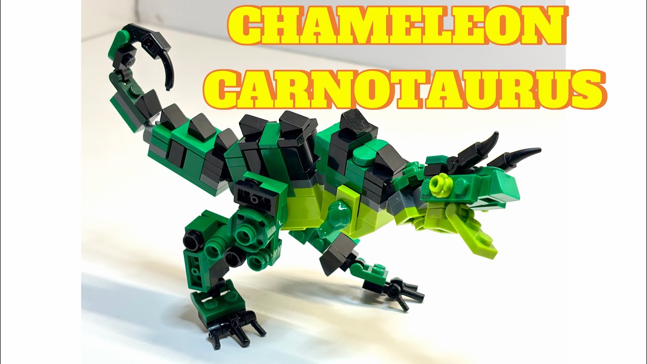 LEGO Jurassic Park Camouflaging Carnotaurus Tutorial