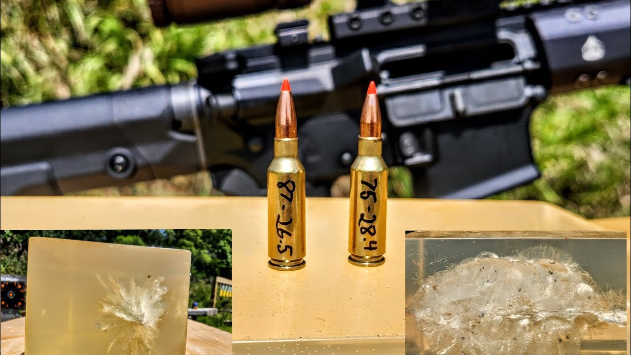 6 ARC Handloading part 3: 75 & 87 Vmax ballistic gel test.