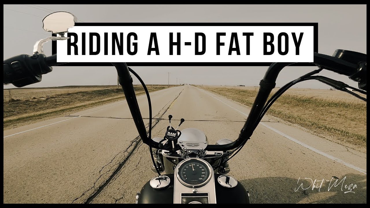 First Time Riding a Harley-Davidson Fat Boy