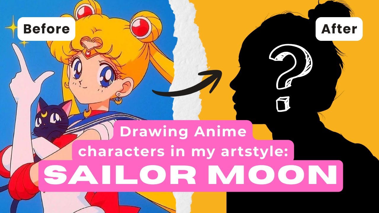 Drawing Anime Characters in My Style: Sailor Moon ★ Speed Draw with Acrylic Markers