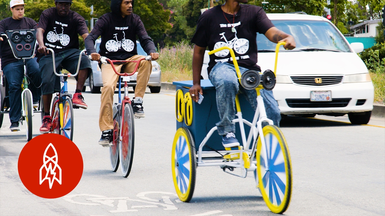 Riding Through Oakland with the Original Scraper Bike Team