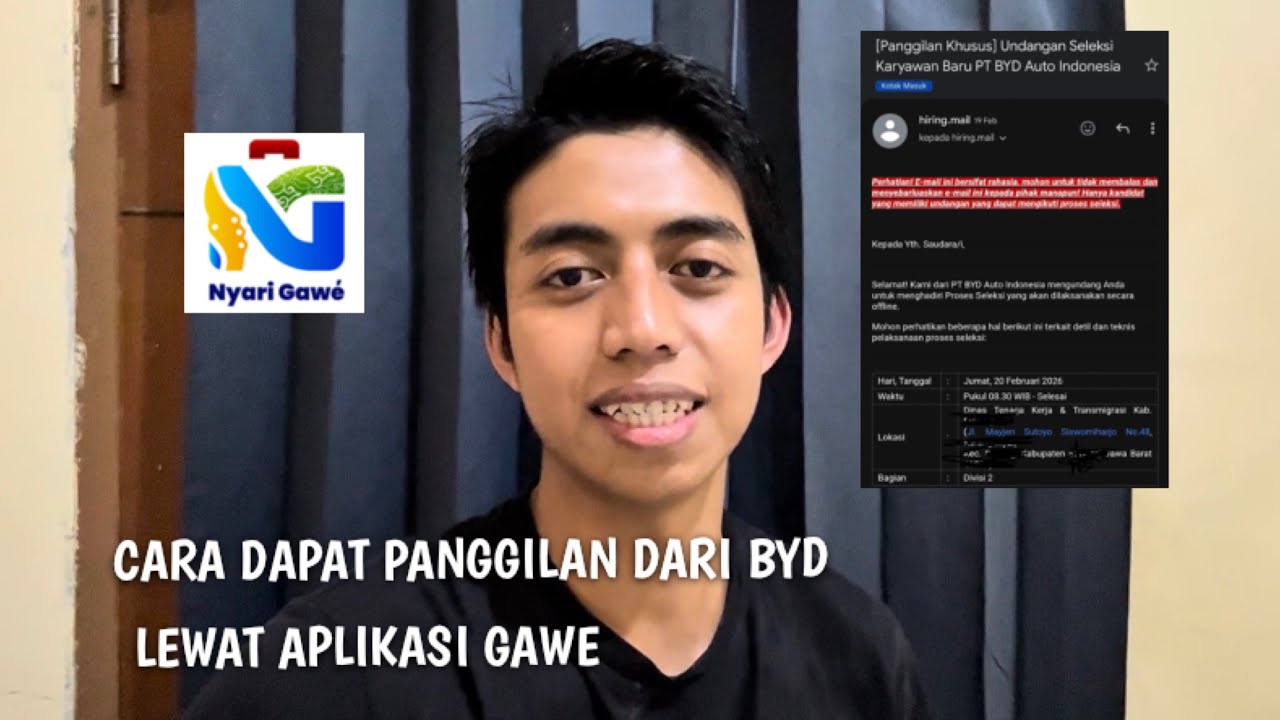 Cara Dapetin Panggilan Dari BYD Lewat Aplikasi Gawe