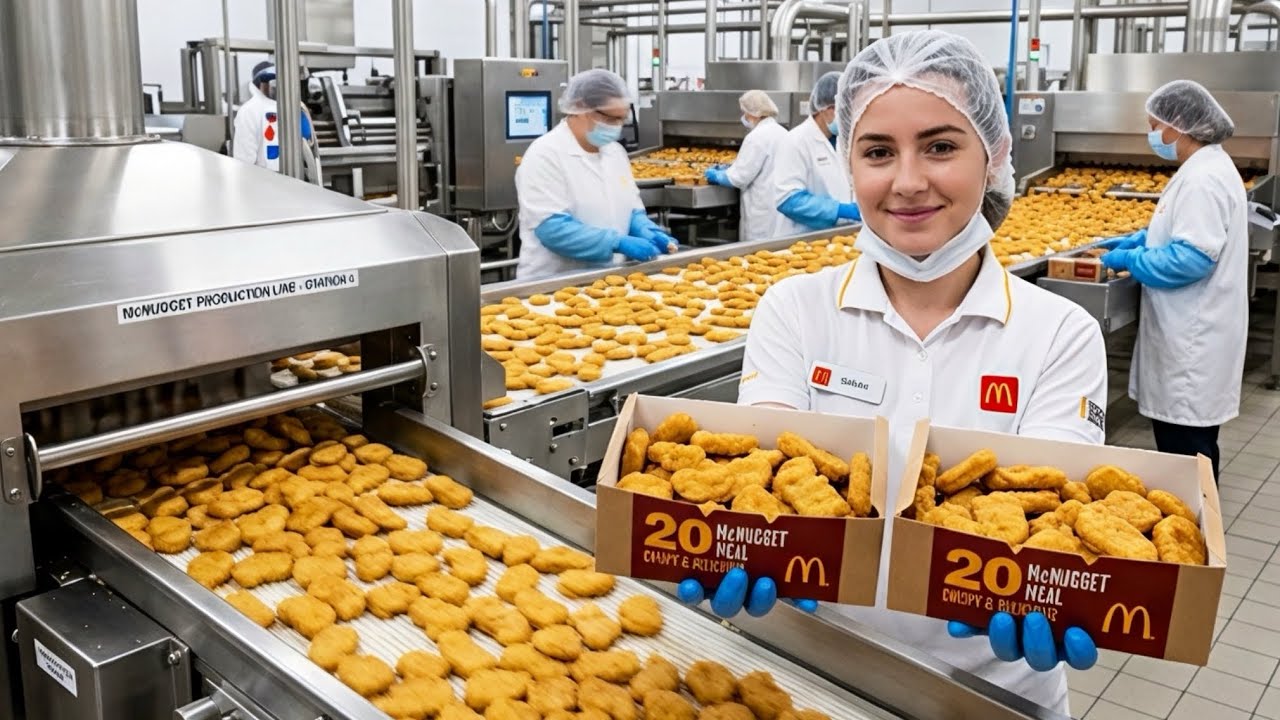 How McDonald's Chicken Nuggets are Made In Factory?