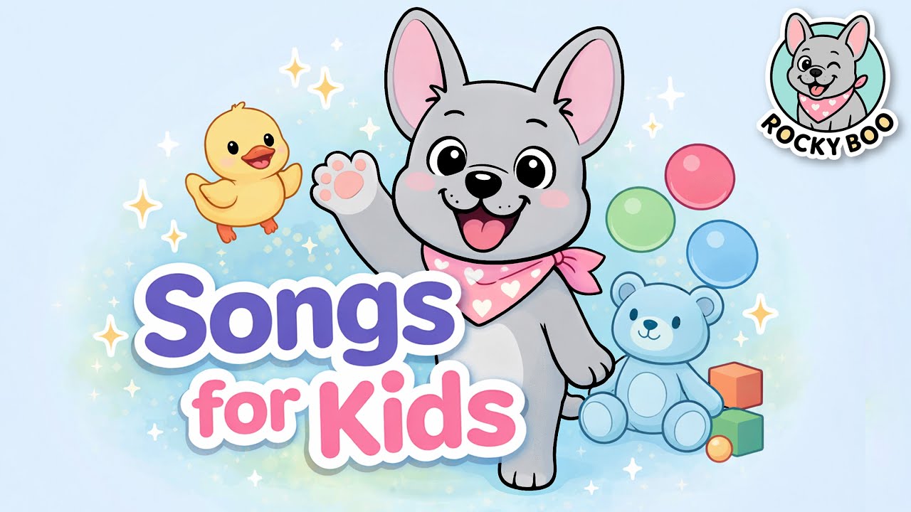 Songs for Kids | Quack Quack, Colors & Clean Up Song | Rocky Boo & Friends