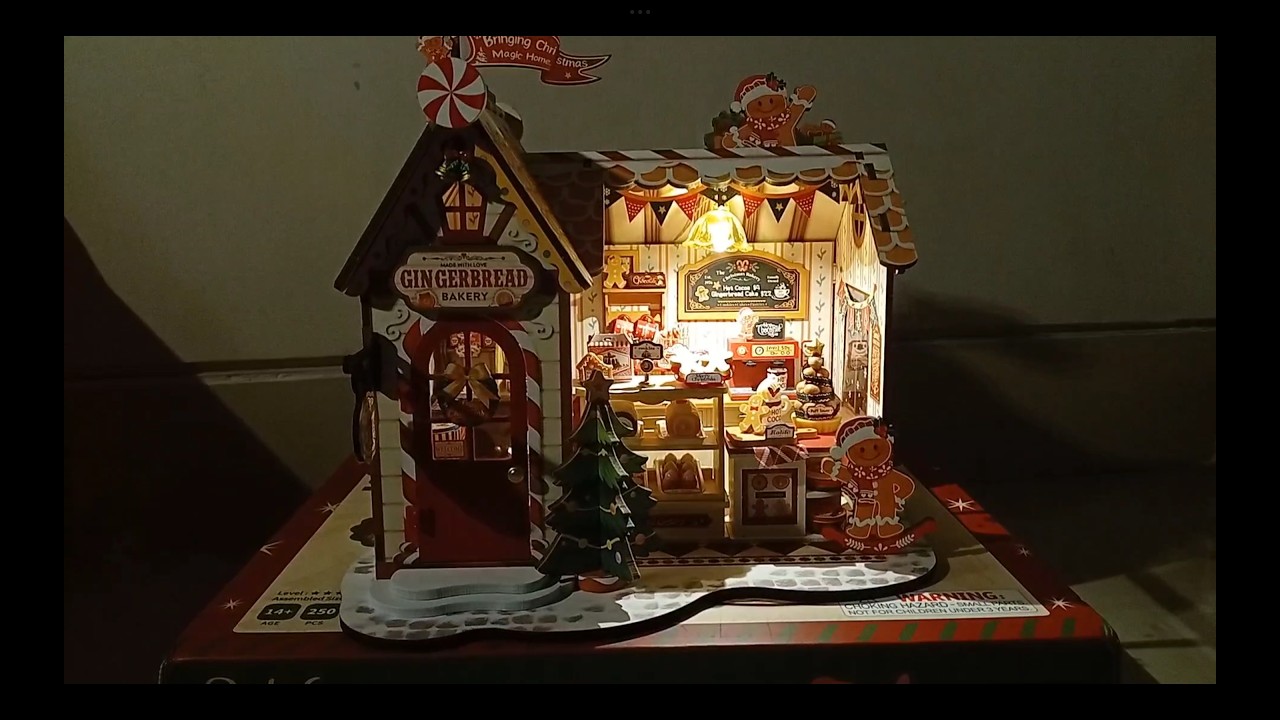 Building Christmas Miniature with Peace | not completely ASMR