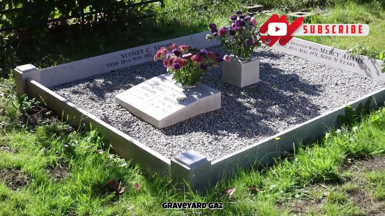 St Lawrence Churchyard Revesby Battle of Britain Pilot memorial (filmed summer 2024)