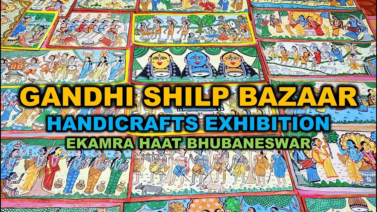Exploring Gandhi Shilp Bazaar at Ekamra Haat | Handloom & Handicrafts