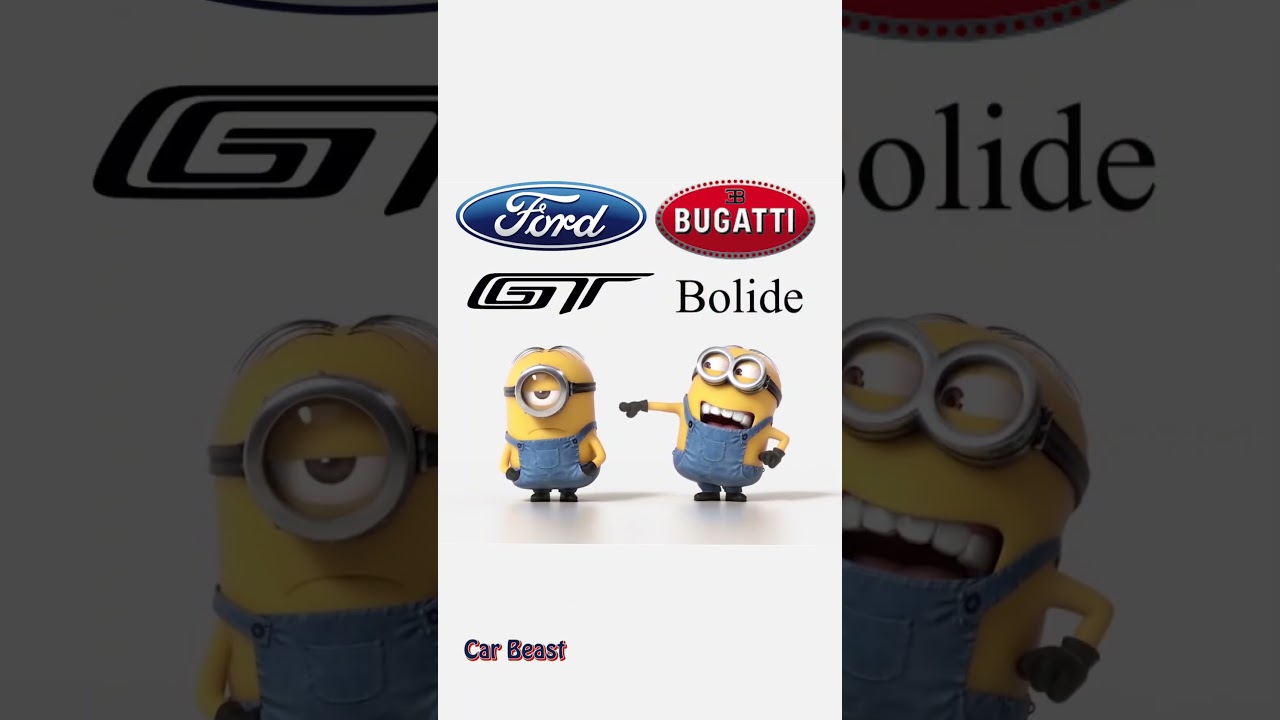 Bugatti Bolide vs Ford GT | Hypercar Madness Minions Style! 🔥🏎️ #edit #tiktok  #car