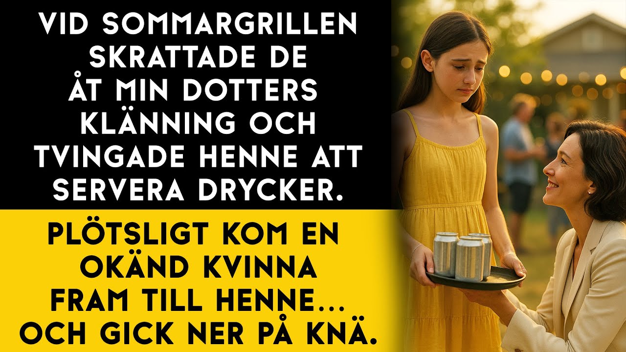 De skrattade åt min dotter... tills en svart glänsande bil körde upp till huset