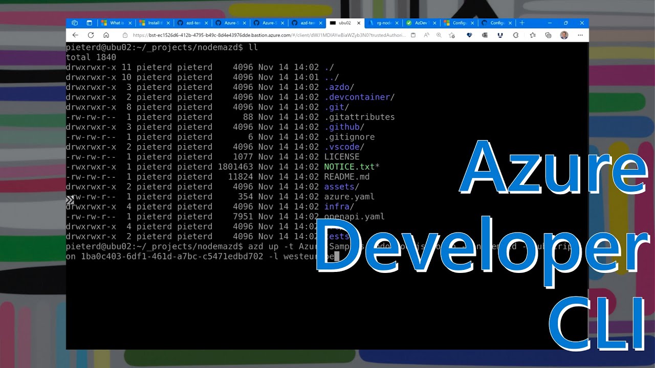 Azure developer cli (azd)