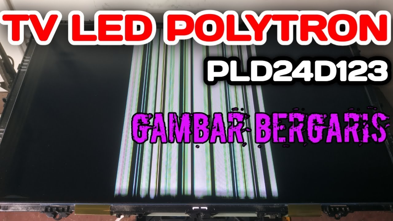 TV LED POLYTRON PLD 24D123 GAMBAR BERGARIS