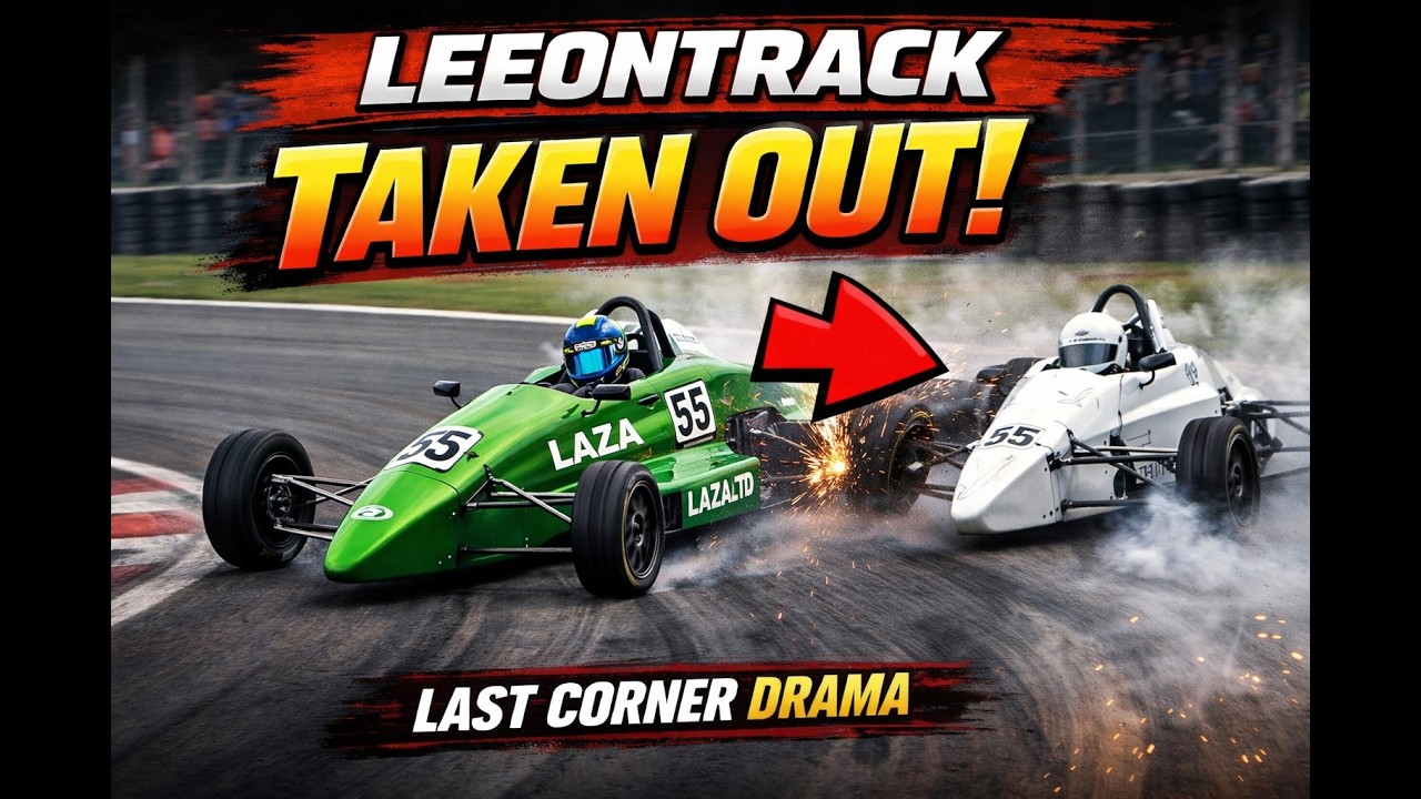 Oulton Park Mx5 taken out on last corner on the last lap #iracing