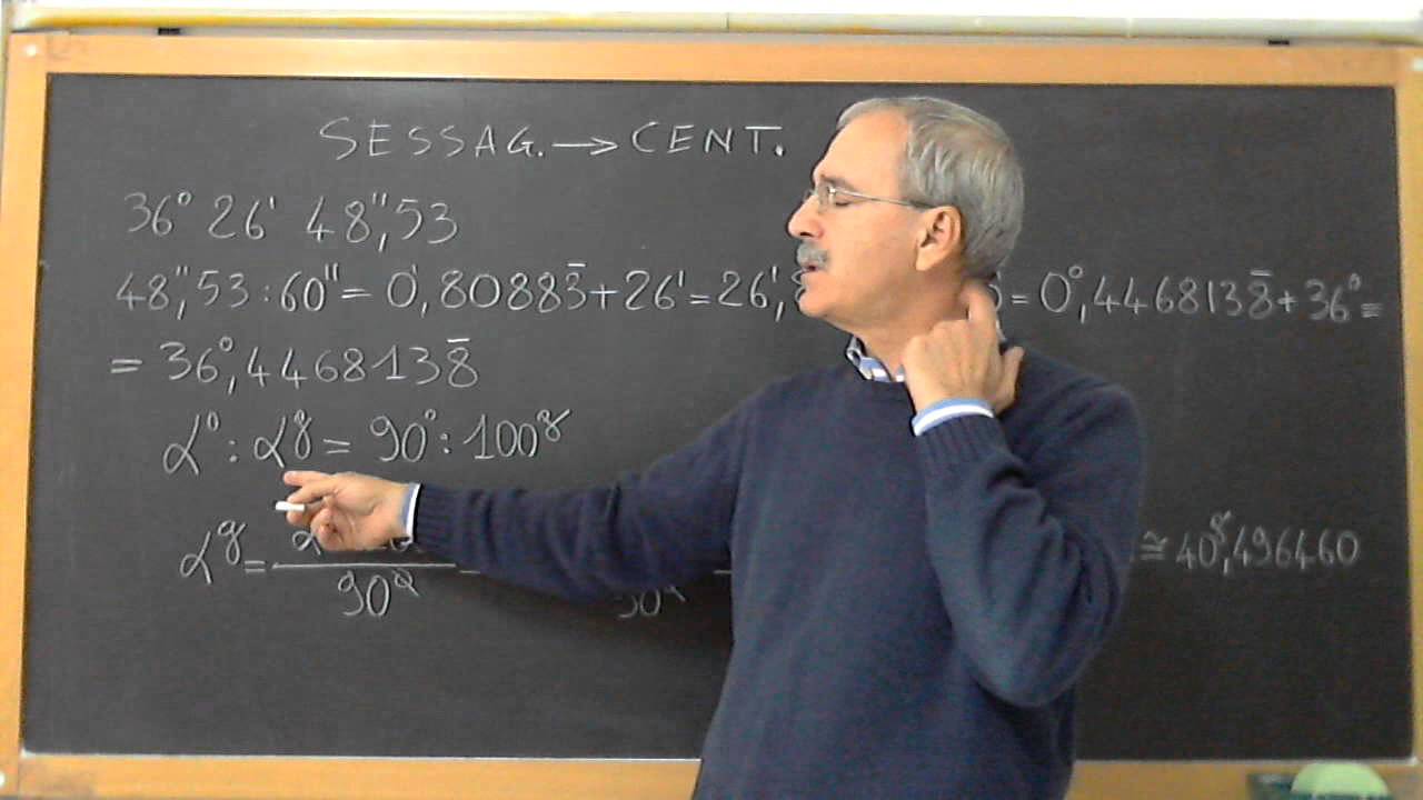 CONVERSIONE DA SESSAGESIMALE A CENTESIMALE