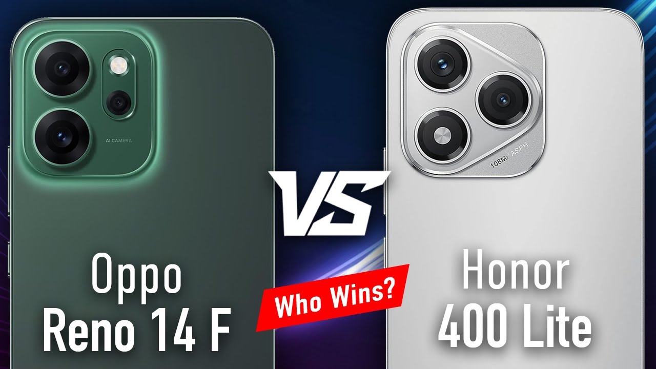 OPPO Reno 14 F vs HONOR 400 Lite 🔥| Which Budget Phone Is Better?