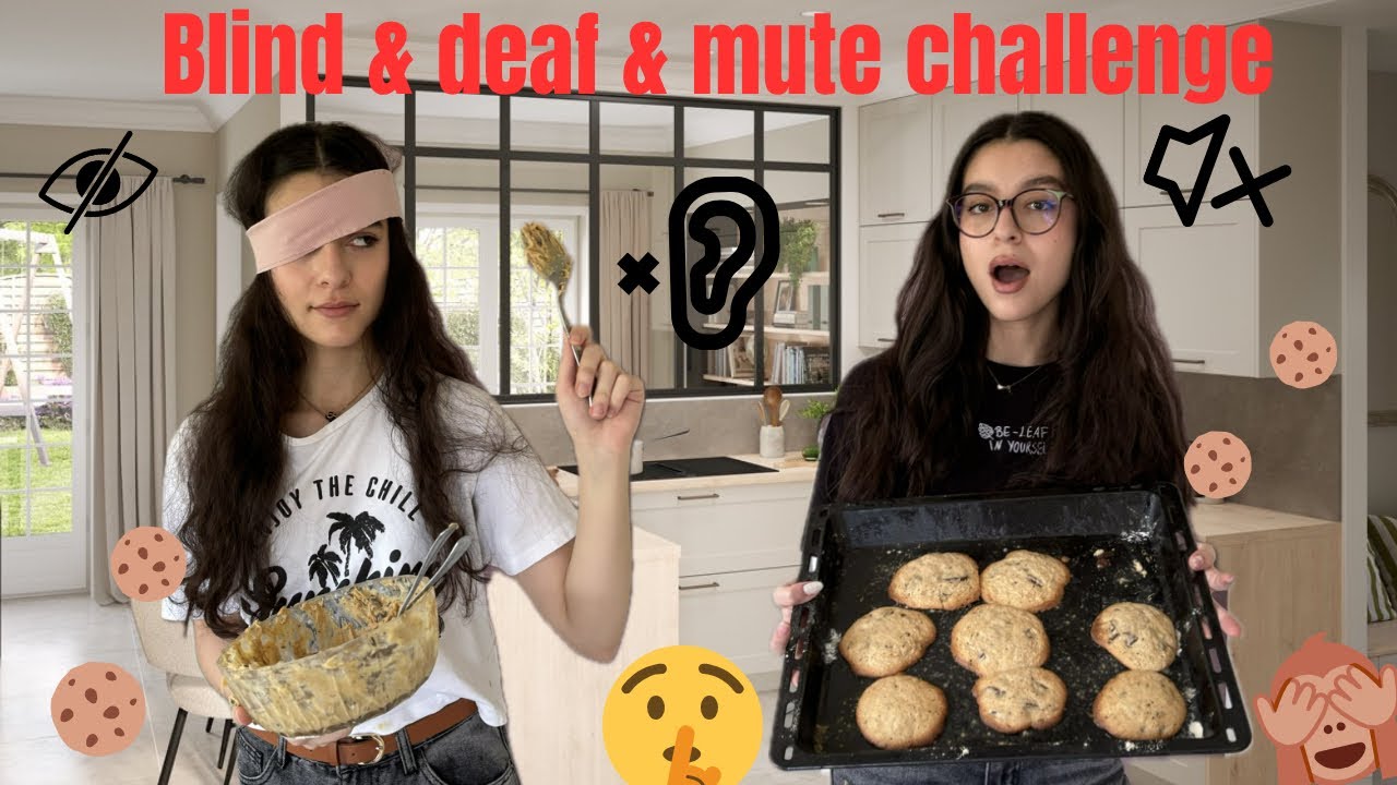تحدي اعمى & ابكم & اصم 🧏‍♀️🤫🙈🍪