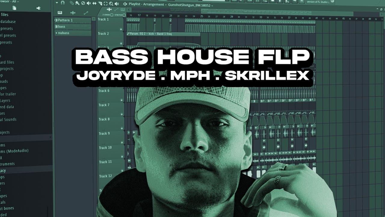 how to make BASS HOUSE like JOYRYDE, MPH & SKRILLEX [FREE FLP]