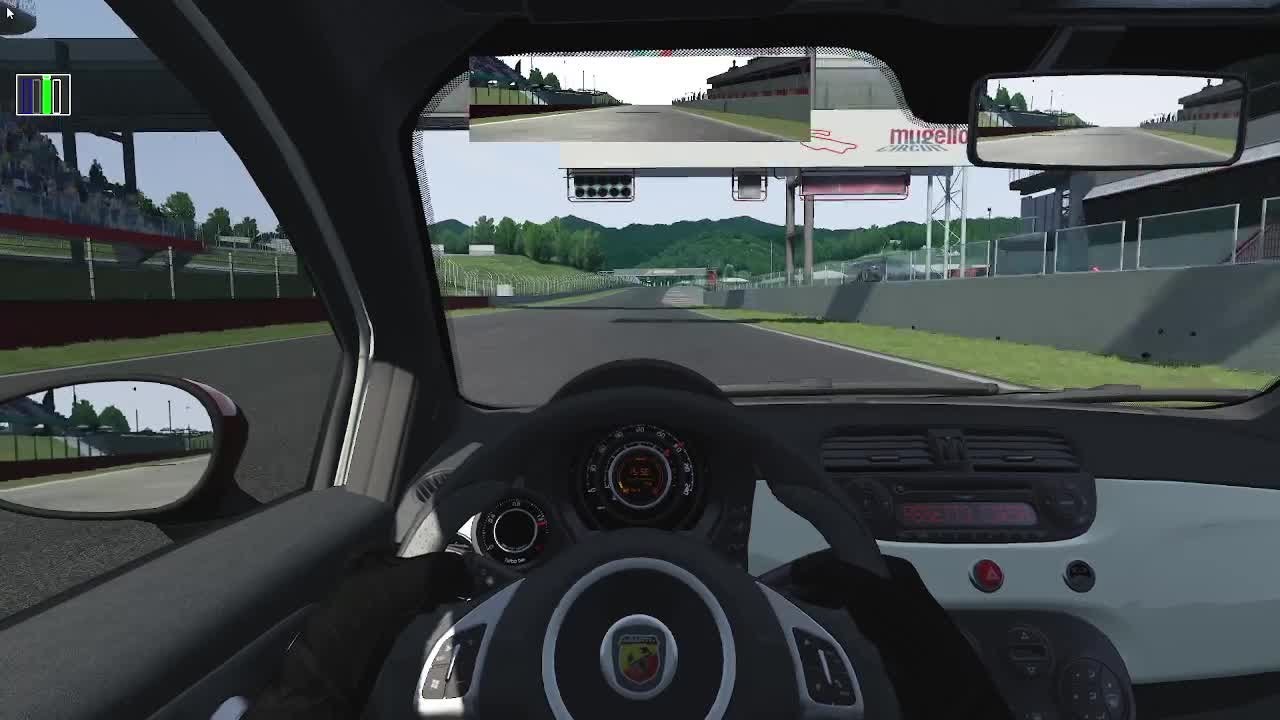Assetto Corsa Mugello Abarth 500 EsseEsse (Dry) Track Guide (Hotlap + Telemetry)
