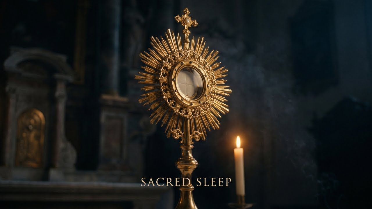 Ambient Gregorian Chant for Eucharistic Adoration | Healing Prayer & Deep Sleep