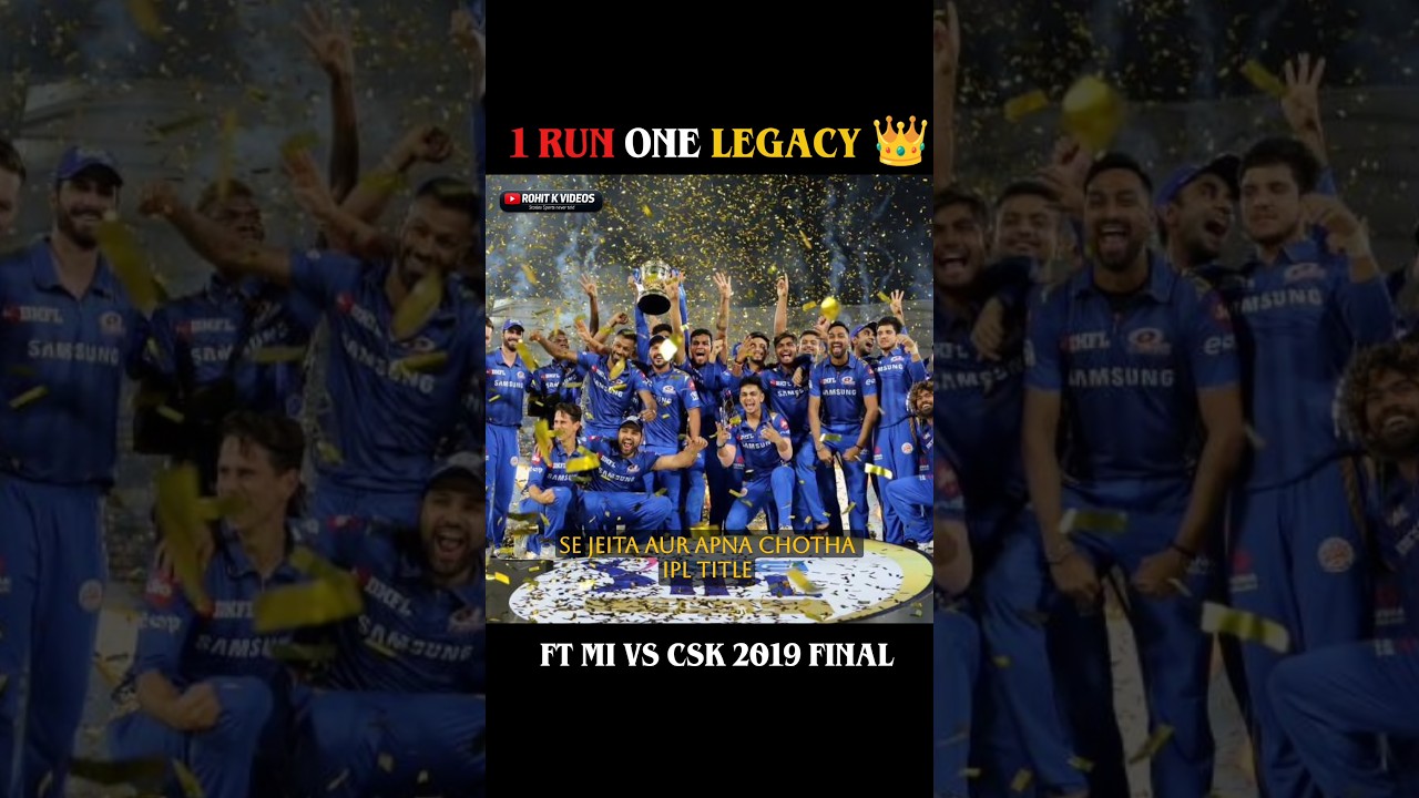 Rohit Sharma won the final cup from Dhoni 😳🏆 #ipl