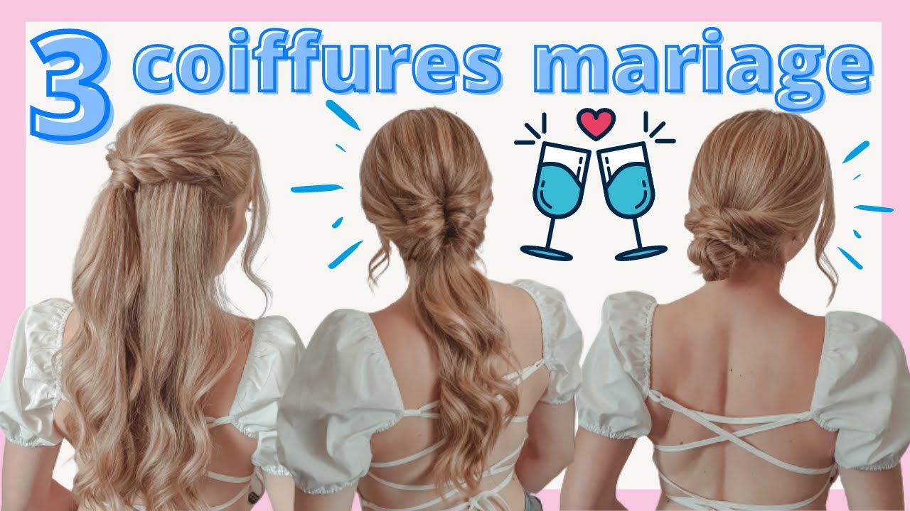 ♡ COIFFURE MARIAGE TUTO ♡  coiffure de fête FACILE et RAPIDE ♡ Coiffure pour aller à un MARIAGE