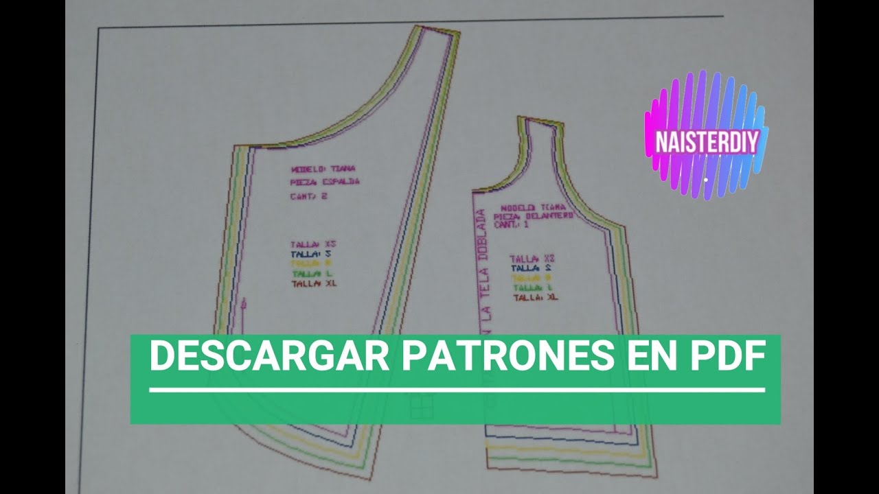 C&oacute;mo descargar patrones en PDF?
