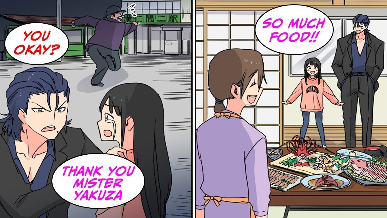 I helped a young girl who was being messed with by a drunk... [Manga Dub]