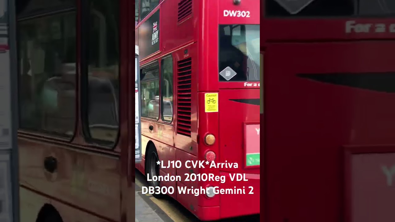 *LJ10 CVK*Arriva London 2010Reg VDL DB300 Wright Gemini 2 #fortheloveofbuses #arrivalondon #travel