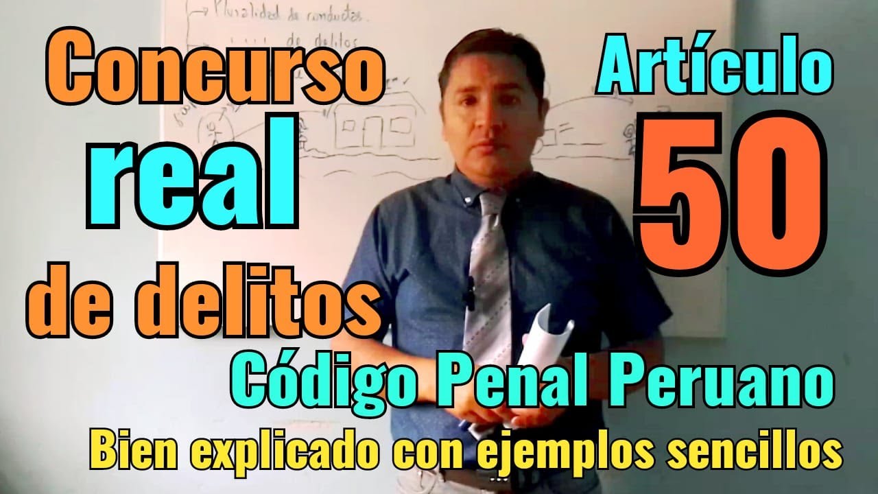 Artículo 50 Concurso Real de Delitos (Bien explicado)-Codigo Penal Peruano