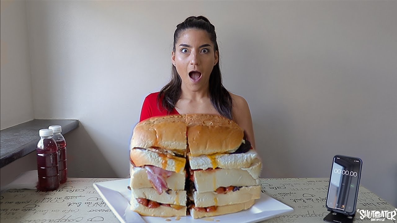 BIG DAVES BREAKFAST SANDWICH CHALLENGE Vs.Beardmeatsfood | Shutkeverofficial