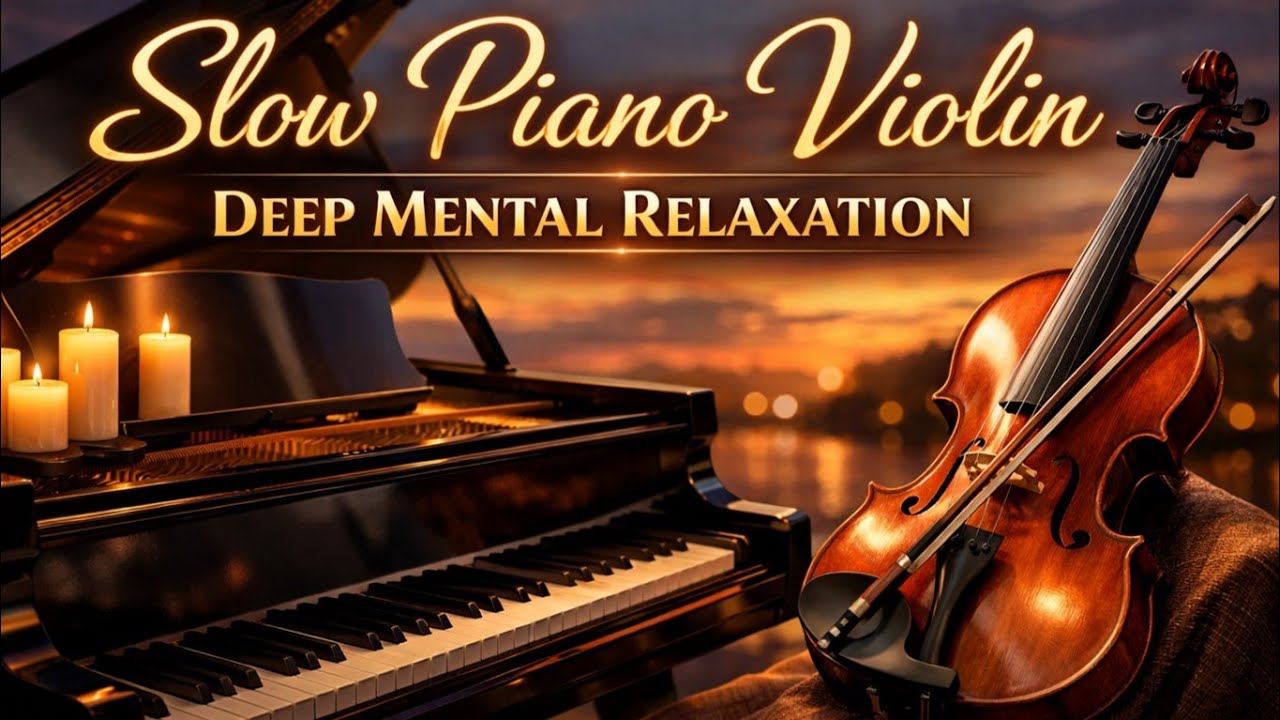 Slow Piano Violin Music for Deep Mental Relaxation 