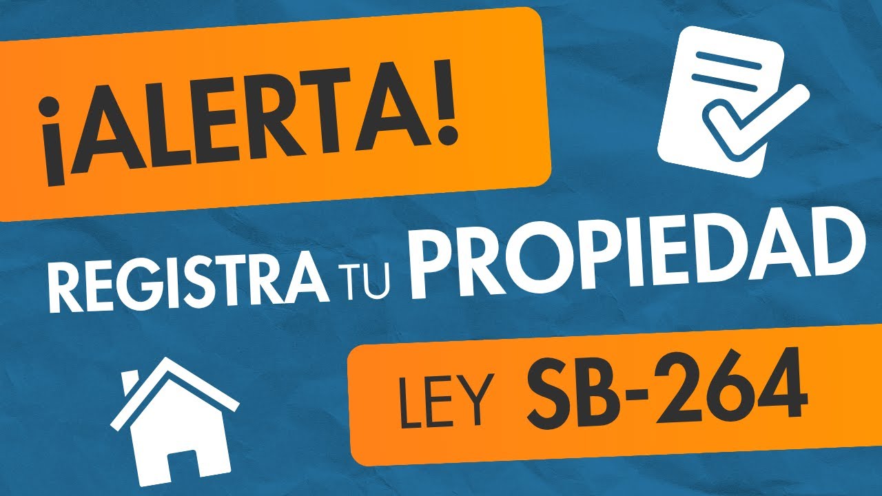 🚨 Ley SB 264 FLORIDA (2023) | ¿por que registrar mi propiedad?