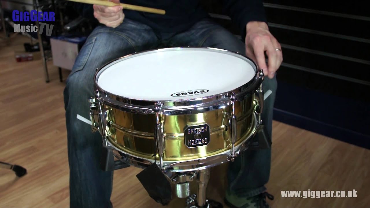 Gretsh Legend Brass Snare Drum Demo