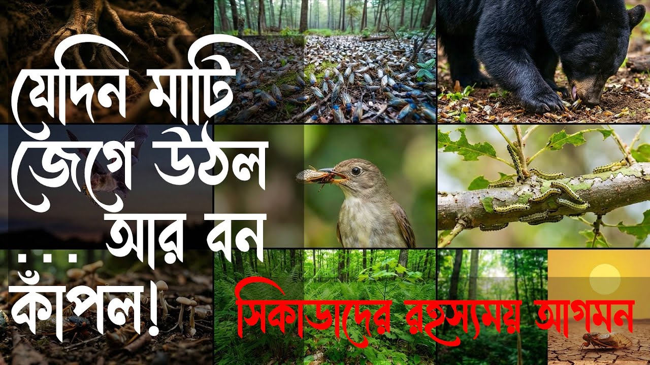 যেদিন মাটি জেগে উঠল … আর বন কাঁপল!সিকাডাদের রহস্যময় আগমন