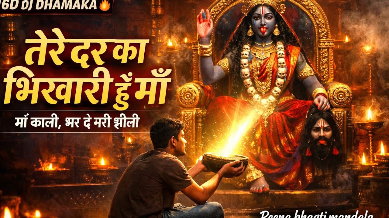 तेरे दर का भिखारी हूँ माँ | O Jagdamba Bhawani Maa Kali | 16D DJ Dhamaka Remix Bhajan With Rap