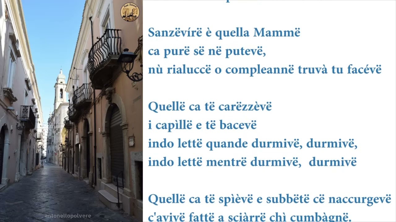 SANZEVIRE  -  CANZONE POESIA