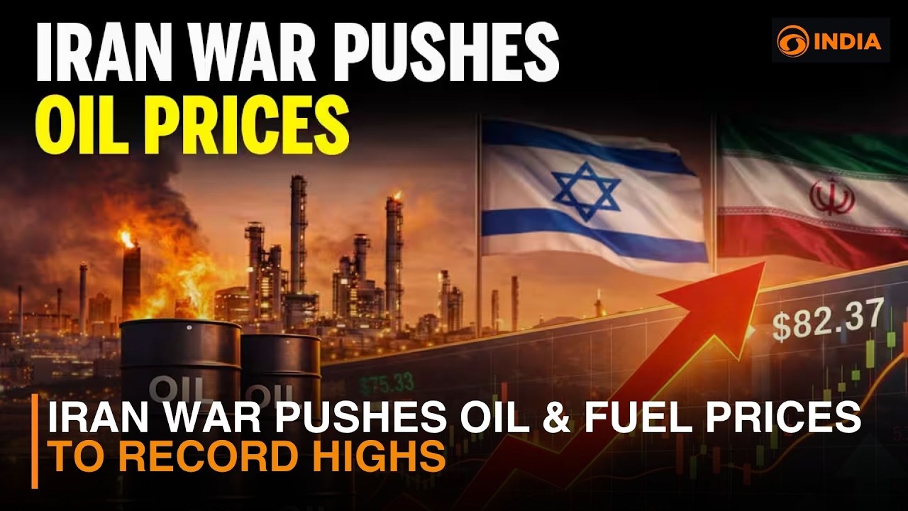 Iran War Pushes Oil & Fuel Prices to Record Highs | DD India live | 12 PM IST