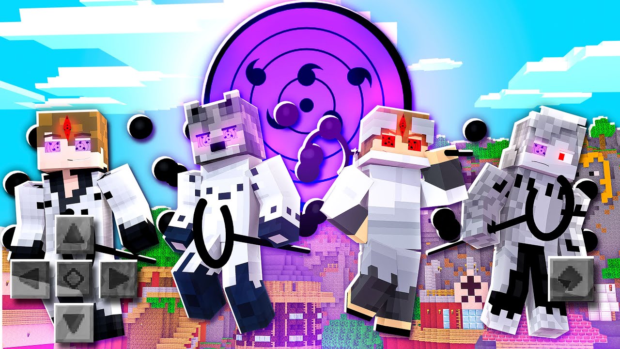 Minecraft PE - Naruto J G #2 - O PODER DO RINNE SHARINGAN!! RINNEGAN SUPREMO + SHARINGAN!!