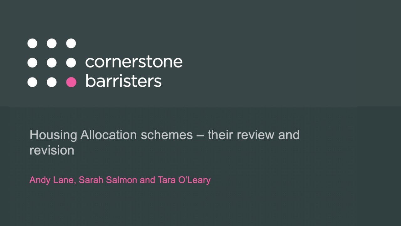 Housing Allocation schemes – their review and revision