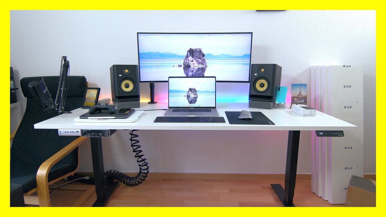 Elektrischer Schreibtisch Ergotopia Desktopia Pro Review!