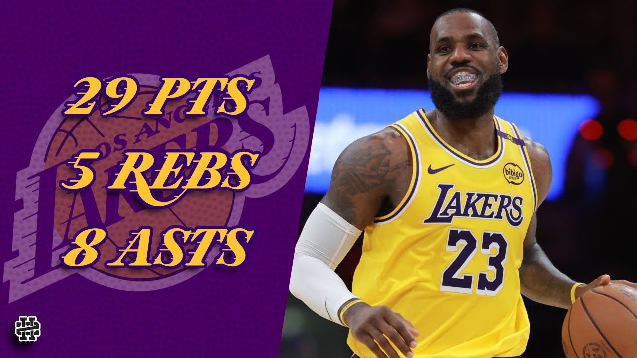 LeBron James 29 pts 5 rebs 8 asts vs Heat 24/25 season