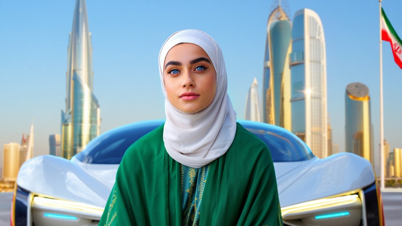 Life in Iran 2100 Eco Megacities, Sky Vehicles & Robots Cinematic Sci Fi  Ambient  4K