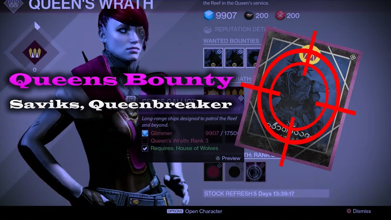 Destiny-New Queens Bounty: Saviks, Queenbreaker