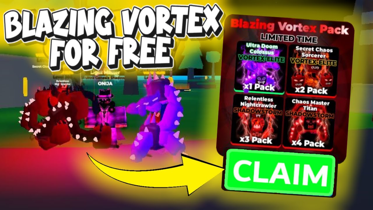 How To Get Blazing Vortex Pack For Free In Ninja Legends