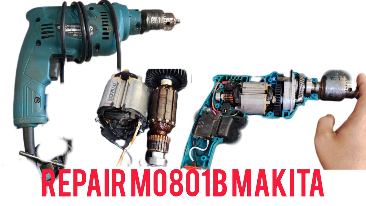 Repair Makita hemmer Drill Machine M0801 16mm(5/8
