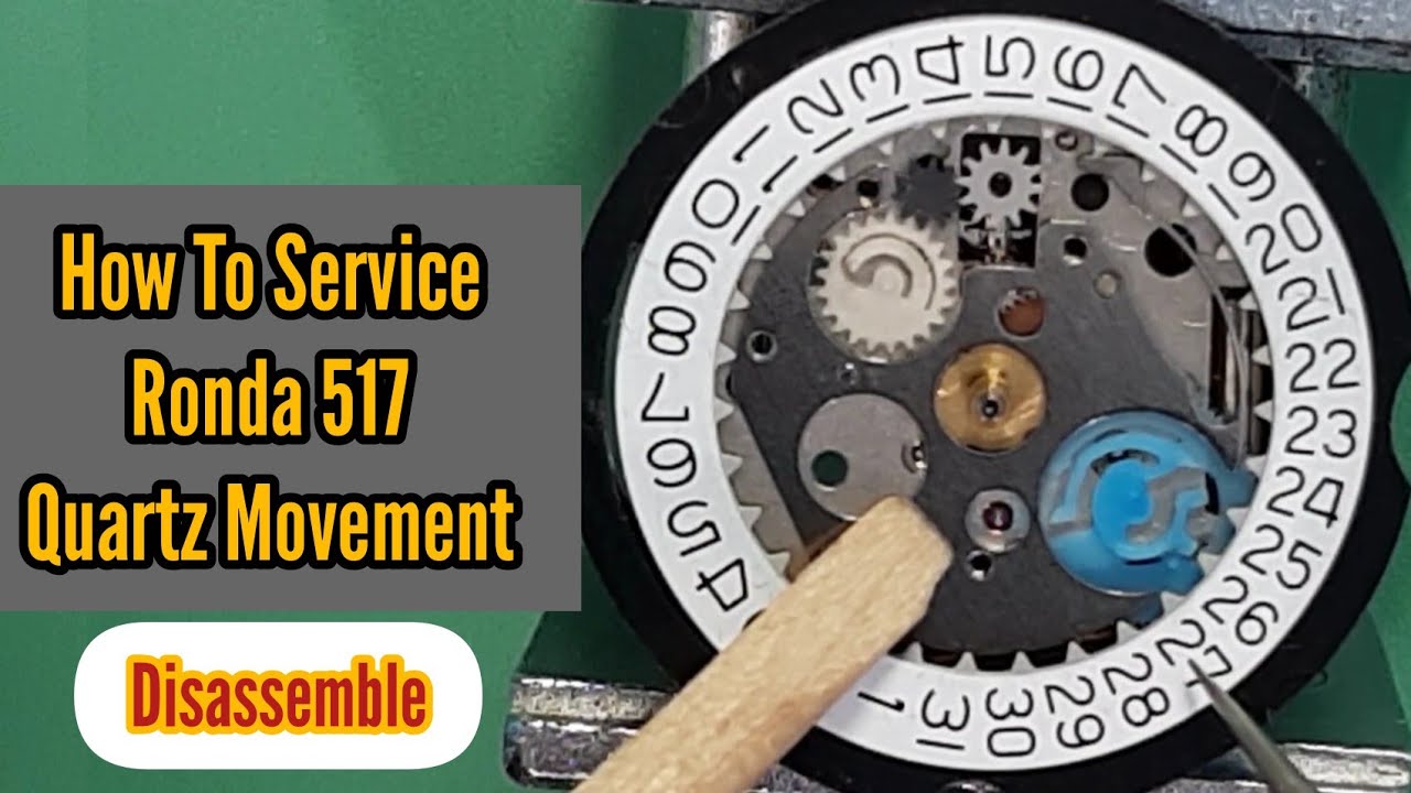How To Service RONDA 517 Swiss Movement | Disassemble Tutorial | SolimBD | Watch Repair Channel