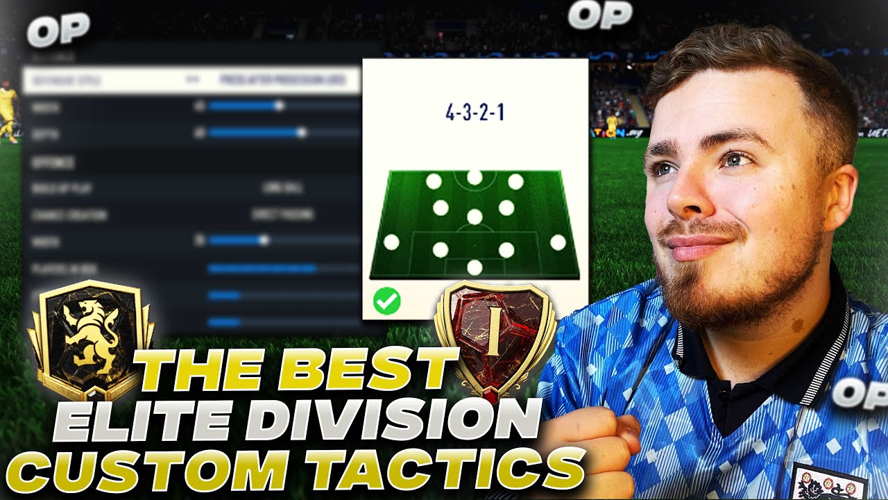 The BEST Elite Division Custom Tactics! 👊 4321 formation! FIFA 23