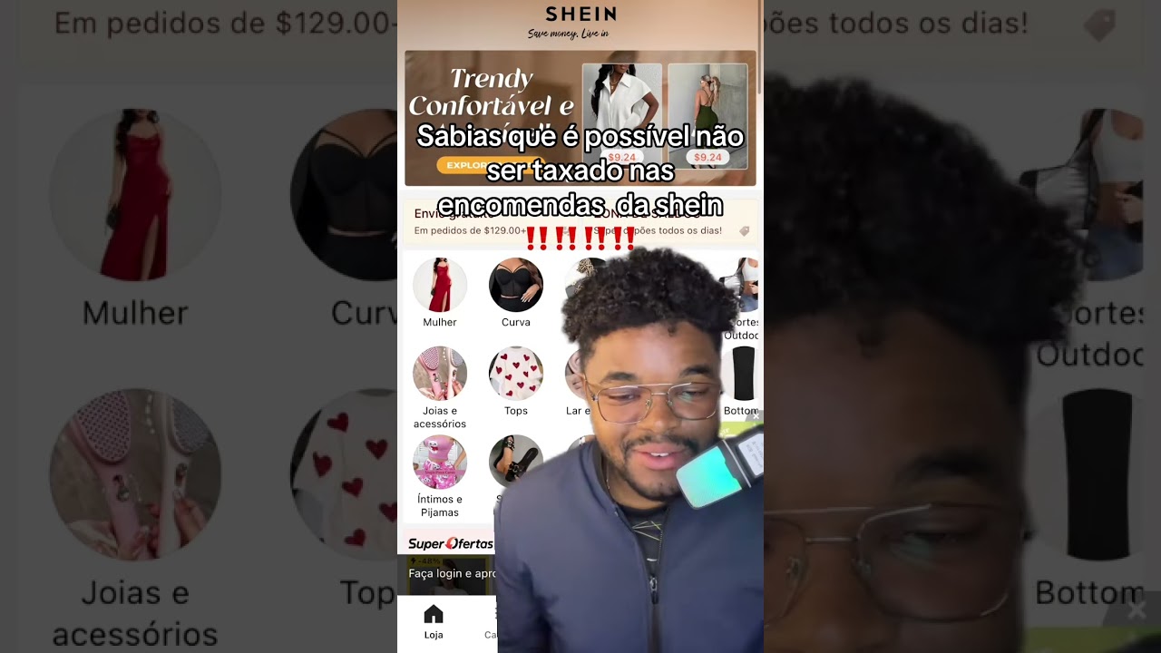 Como n&atilde;o ser taxado nas encomendas da  shein #encomenda #importacao #importa&ccedil;&atilde;o