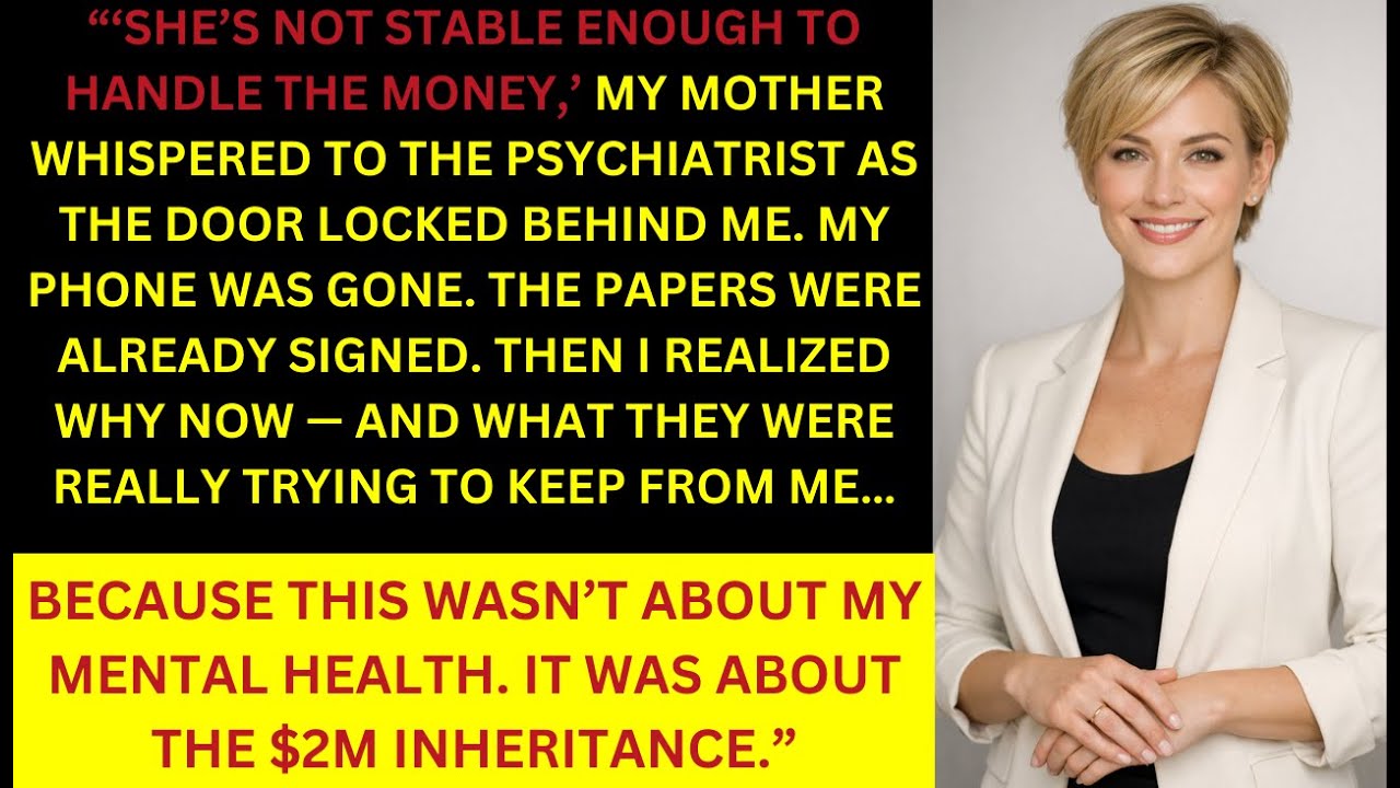 My Parents Had Me Institutionalized to Control My Inheritance — The Psychiatric Review Reversed It..