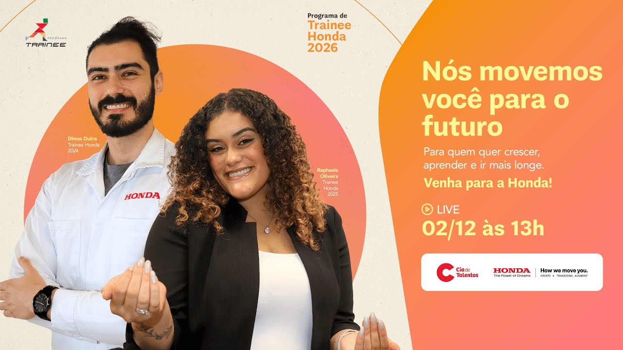 Live do Programa de Trainee Honda 2026