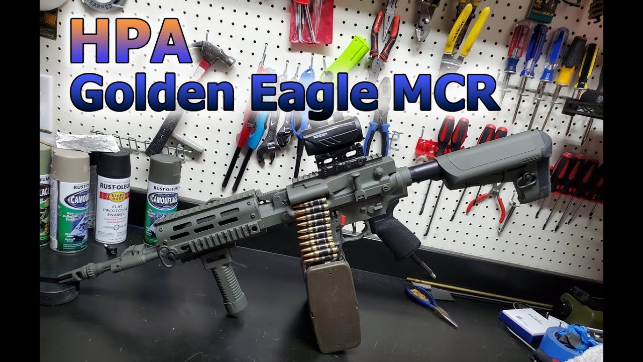 Tech-ing on my HPA Golden Eagle MCR. Paint and body work.